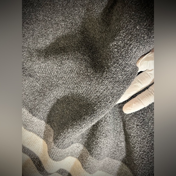 Grey/Cream Hooded Pullover Sweater - Goodfellow & Co (Large) - Picture 4 of 4